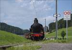 742-uerikon-hinwil-bauma-uebb-sbb-st/819953/fahrtag-im-zuercher-oberlandeb-35-der Fahrtag im Zrcher Oberland.

Eb 3/5 der BT in Bretswil. Juli 2023.