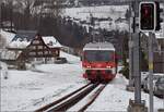 Ankunft der S25 mit BDeh 3/6 25 in Heiden.