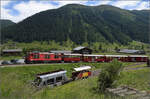 Zug nach Gletsch mit HGm 4/4 62 bei St.