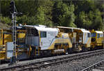 Die Planier- und Verdichtmaschine Xm 4/5 210147 ist eine R22RD-1 von Matisa in Diensten von Rhomberg-Sersa.