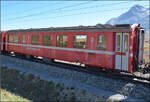 Der Halbgep�ckwagen BD 2471 ist ein EW II und wurde 1982 von FFA und SWP an die RhB geliefert.