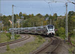 4010 007 bei Göllsdorf auf dem Weg nach Singen. Oktober 2024.