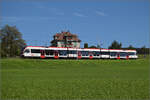 RABe 520 012 'Hallwil' auf dem Weg nach Lenzburg. Hochdorf, September 2024.