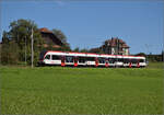 RABe 520 000 'Seon' auf dem Weg nach Lenzburg. Hochdorf, September 2024.