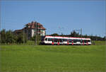 RABe 520 000 'Seon' auf dem Weg nach Lenzburg. Hochdorf, September 2024.