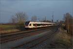 RABe 521 202 und RABe 521 201 in Welschingen.