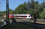 Wiesentäler RABe 521 006 in Singen. August 2024.