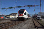 RABe 521 019 in Pratteln. März 2017.