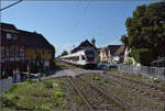 RABe 521 208 'Singen' und RABe 521 006 in Allensbach.