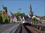 RABe 521 20x und RABe 521 207 treffen in Konstanz ein.