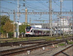 RABe 521 020 'Porrentruy' in Pratteln. August 2026.