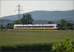 RABe 523 067 bei Hendschiken, Juni 2025.