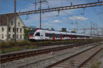 RABe 523 007, RABe 523 063 und RABe 523 067 in Pratteln.