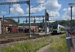 RABe 528 226 kommt in Burgdorf an. Mai 2025.