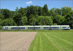 RABe 535 121 in Lyssach Schachen. Mai 2025.