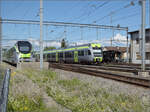 RABde 535 117 und RABe 535 120 in Burgdorf. Mai 2025