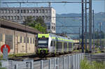 RABe 535 120 in Gerlafingen. Mai 2025.