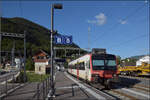Ein RBDe 560, der die Weissensteinlinie nach Solothurn bedient. Moutier, Juni 2026.
