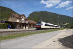 Jurabahn vor der Generalsanierung im Abschnitt Sanceboz-Sombeval – Moutier.