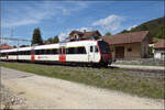 Jurabahn vor der Generalsanierung im Abschnitt Sanceboz-Sombeval – Moutier.