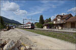 Jurabahn vor der Generalsanierung im Abschnitt Sanceboz-Sombeval – Moutier.