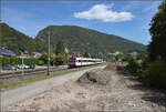 Jurabahn vor der Generalsanierung im Abschnitt Sanceboz-Sombeval – Moutier.

RABe 560 223 in Court. August 2026. 