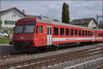 NPZ-Steuerwagen ABt 50 85 80-35 382-1 'La Vendline' der CJ in Bonfol.