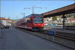 ABe 2/6 632 'Mont Soleil' steht in Tavannes abfahrbereit nach Le Noirmont.