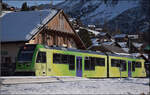 ABe 4/8 472 der ASD am Streckenende in Les Diablerets.
