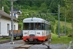 BDe 4/4 3 der Bahn nach Les Brenets in der gleichnamigen Endstation. Juli 2021.