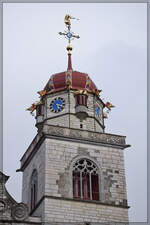 Die Klosterkirche von Rheinau.