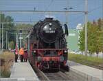 Uferdampffahrten mit Aushilfslok 23 058.