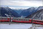 004/763594/panoramawagen-bps-2513-der-rhb-auf Panoramawagen Bps 2513 der RhB auf der Alp Grüm. Januar 2022.