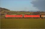 185 107 und 185 098 in Hendschiken.