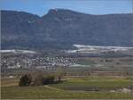 0-523-rabe-523-flirt-ch/765630/ein-flirt-auf-der-jurasuedfusslinie-in Ein Flirt auf der Jurasüdfusslinie in Selzach. Im Hintergrund über 1000 Meter höher der Hasenmatt. Januar 2022.