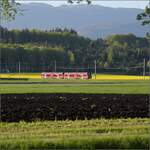 Auf der Biel-Täuffelen-Ins Bahn.