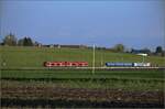 Auf der Biel-Tuffelen-Ins Bahn.