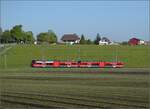 Auf der Biel-Täuffelen-Ins Bahn.