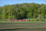 Auf der Biel-Täuffelen-Ins Bahn.