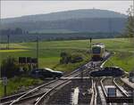 Abgesang auf die Taunus Elevated.

648 408 HLB VT208 bei Wehrheim auf dem Weg nach Bad Homburg. Mai 2022.