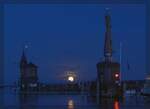 Supermond-Aufgang in Konstanz.