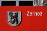 Wappen Zernez auf der Lok Ge 4/4 II 620.