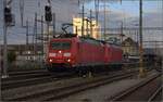 185 113 und 185 136 alleine in Pratteln.