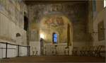 In der Peterkirche sind interessante Wandgemälde zu betrachten, die weitgehend wieder in den Ursprungszustand zurückversetzt wurden. Der Ursprung der Kirche ist bereits vor der letzten Jahrtausendwende. Januar 2023.