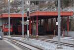 Unterstand fr Fahrzeuge der Appenzellerbahn in Herisau.