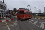 BDeh 1/2 1 'Liseli' auf dem Bahnbergang in Ruderbach.