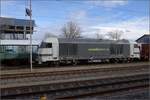 Der neu zu Rail Adventure gesto�ene Hercules 2016 905 gl�nzt noch mit Neulack.