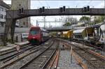 Weil bei km 364 der Hochrheinbahn Weichen ausgebaut werden, werden die Fahrgäste 30-40 Kilometer vorher in den SEV gezwungen.