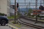 RBDe 560 203 befindet sich schon ganz weit weg auf der Strecke nach Luzern.