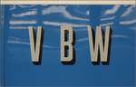 VBW-Logo auf BDe 4/4 38. Juni 2023.